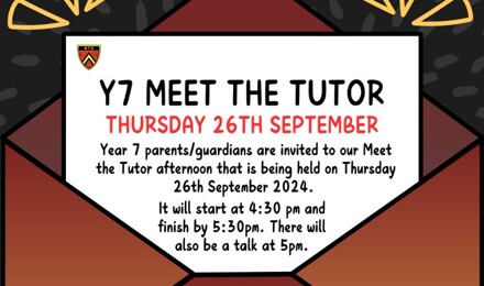 Y7 Meet the Tutor