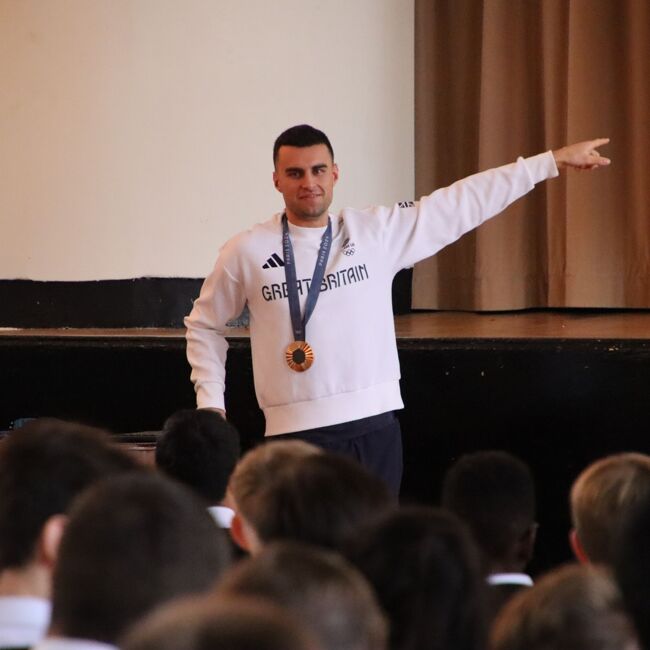 Olympian Toby Harries Inspires Students at KTC