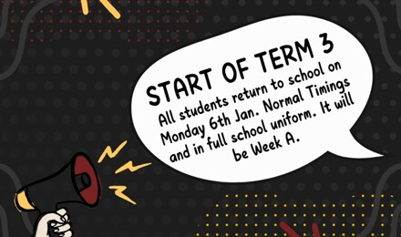 Start of Term 3