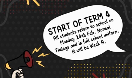 Start of Term 4