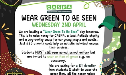 Wear Green To Be Seen