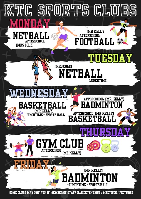 KTC Sports Clubs Term 1 & 2 Sept 25